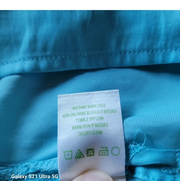 Lilly Pulitzer Everglades Tunic Long Roll Tab Sleeve Blouse Blue Size XS - Picture 8 of 9